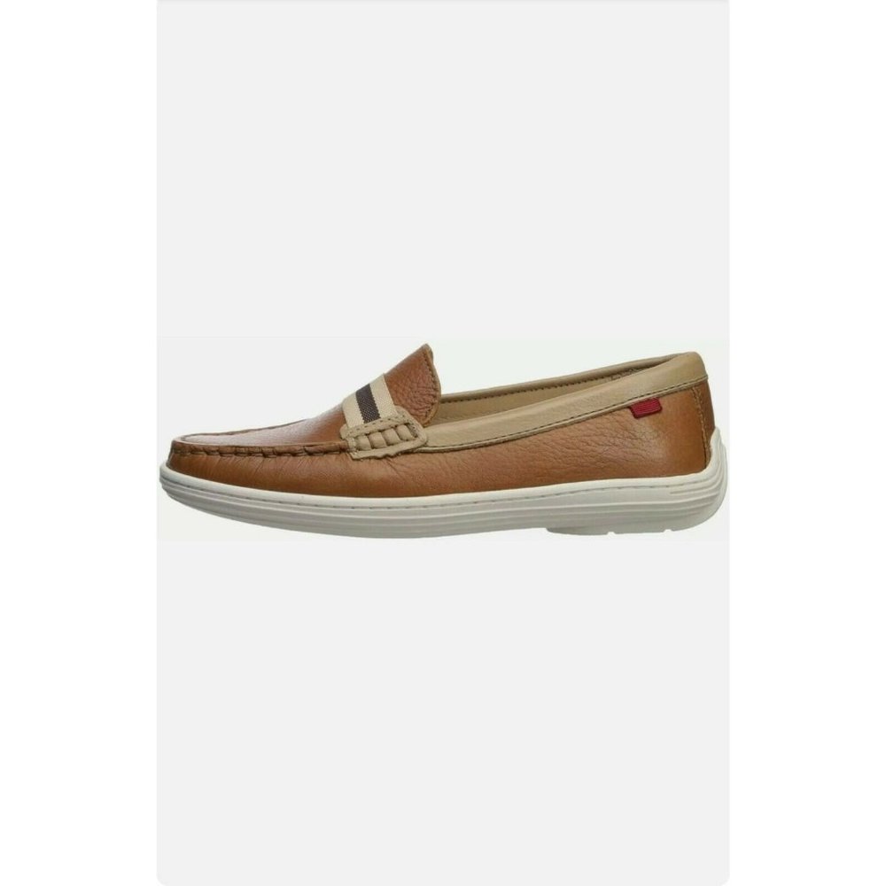 Marc Joseph New York Boys/Girls Shoes Mulberry,Leather, Tan Grainy, Size 11.5